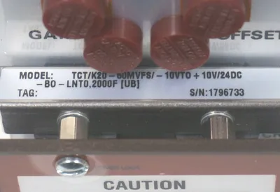 NEW MOORE INDUSTRIES TCT/K20-50MVFS/-10VT0+10V/24DC-B0-LNT0,2000F MODULE