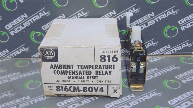 Allen Bradley 816CM-BOV4 Manual Reset Open Type Relay Size 00-0-1 New NIB