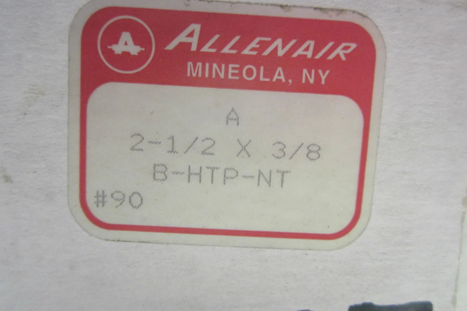 NEW ALLENAIR A 2-1/2X3/8 CYLINDER B-HTP-NT