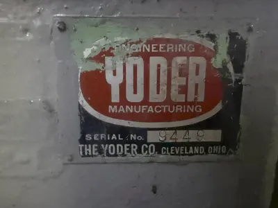 25 TON YODER MODEL #P-25 OPEN THROAT CUTOFF PRESS: YOBRO #25225