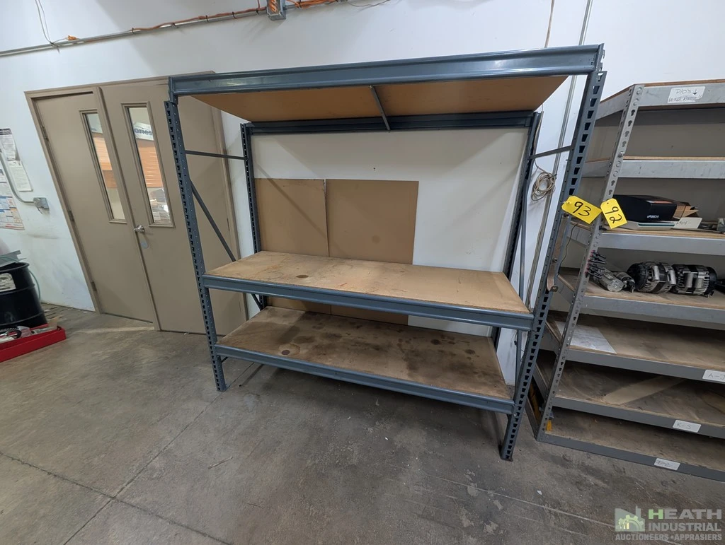 Used _UNKNOWN_ HD ADJUSTABLE SHELVING UNIT 6 FT 3 IN X 2 FT X 6 FT Racks/Shelving Illinois US | Heath Industrial Auction Services #1546871