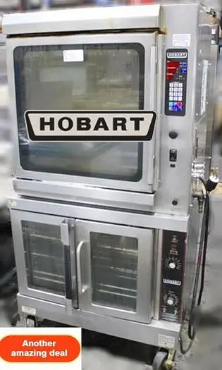HOBART GAS CONVECTION OVEN W/ ELECTRIC ROTISSERIE