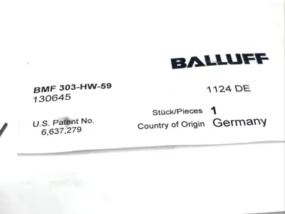 New | in-Stock Balluff BMF 303-HW-59 Sensors Michigan US | Maverick Industrial Sales #1390930