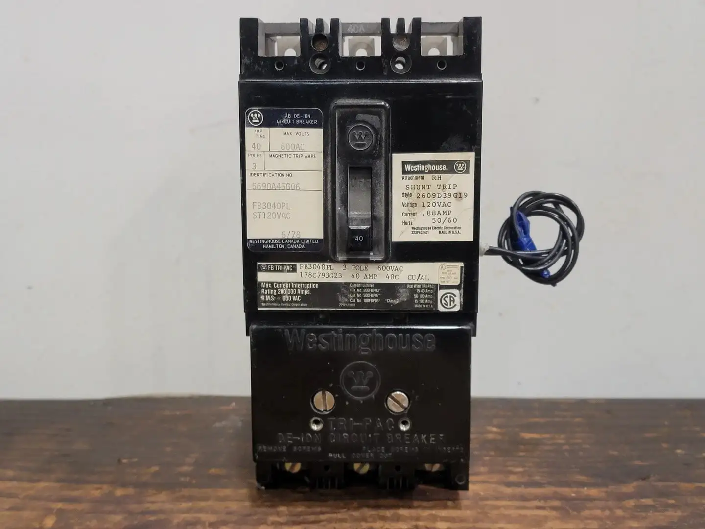 USED WESTINGHOUSE FB3040PL