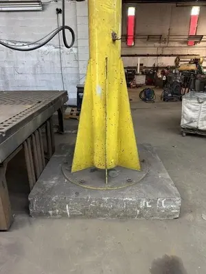 2 TON X 15' US MONORAL 360° FREE-STANDING JIB CRANE WITH POWER HOIST: STOCK #24249