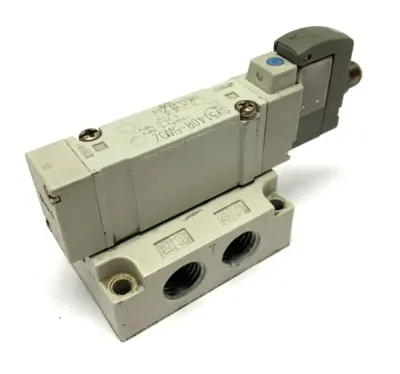SY5140R-5WOZ | SMC  Solenoid Valve w/5-Port Manifold Base - Used