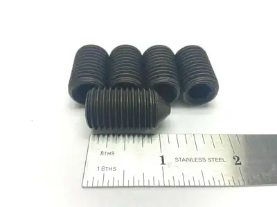 Steel M16 Cone Point Set Screw 25mm L 2mm Thread Pitch LOT OF 5 - New Other
