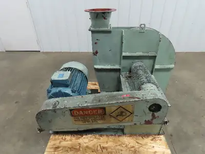 Hosokawa Micron Corp. TBB-5-P.W.O. Pressure Blower 15 hp 208/460 Volt 3ph