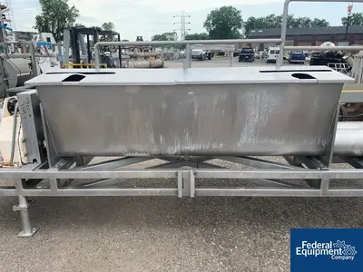 USED APV 10" x 90" APV Discharge Screw Conveyor, S/S, 20 HP