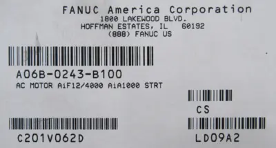 NEW FANUC A06B-0243-B100 SERVO MOTOR A06B0243B100