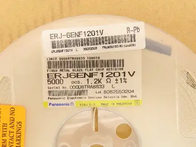 Panasonic ERJ-6ENF1201V Fixed Metal Glaze Flat Chip Resistor
 1.2 kOhms ± 1%