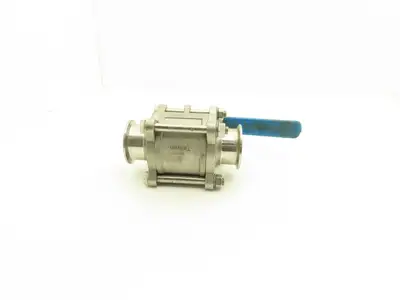 VNE EG90CC-6-2 2" 1000WOG 316 Stainless Sanitary Tri-clamp Ball Valve