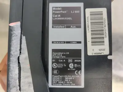 USED SQUARE D LJA36600U53XEL