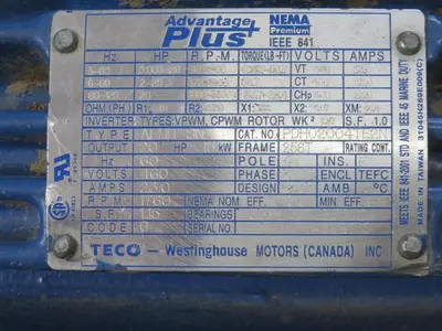 Used WESTINGHOUSE AEHH-8N A.C. Motors Texas US | Aucto #1307258