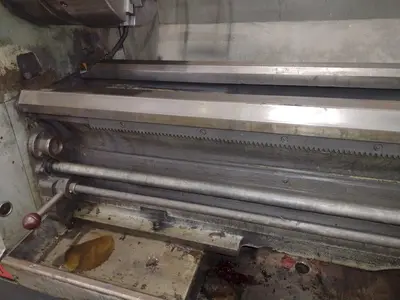 21" x 120" CLAUSING COLCHESTER MODEL #21 ENGINE LATHE 3.5" SPINDLE HOLE: YOBRO #24560