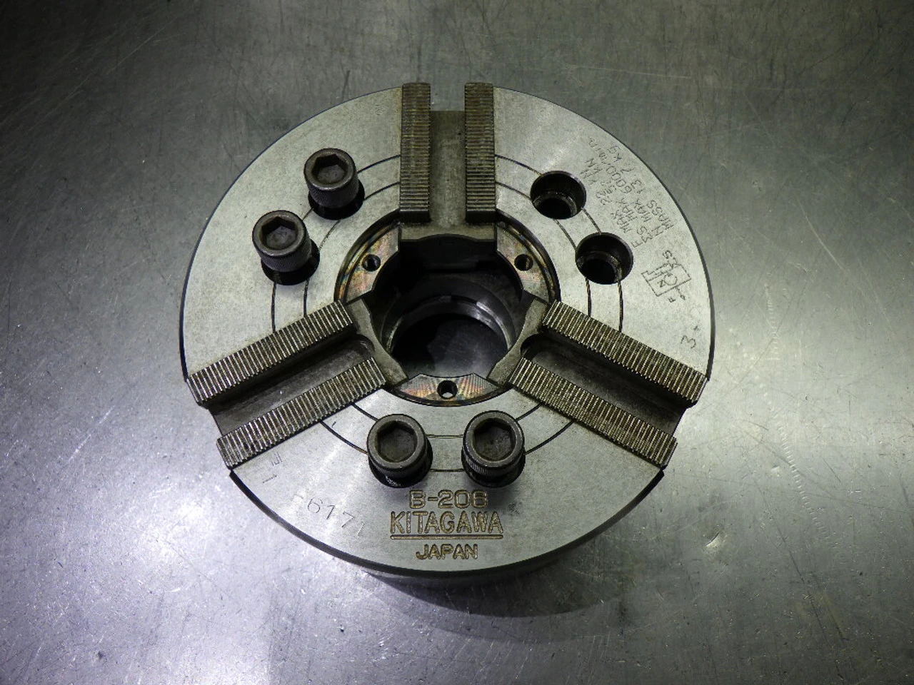 Kitagawa 6" 3 Jaw Thru Hole Power Lathe Chuck B-206 (LOC787)