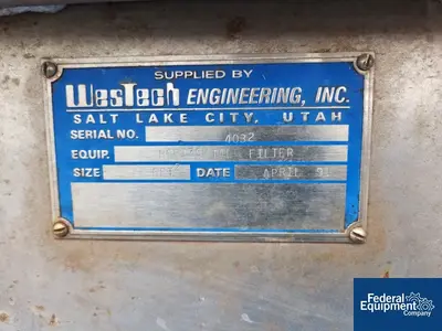 USED Westech 6 Sq. Ft. Westech Belt Vacuum Filter Skid