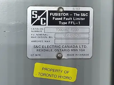 Used S&C _UNKNOWN_ Switchgears British Columbia CA | Lenmark #835836