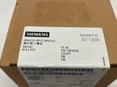 NEW SIEMENS SIMATIC S7-1200 ANALOG INPUT MODULE SM1231 AI 8XRTD