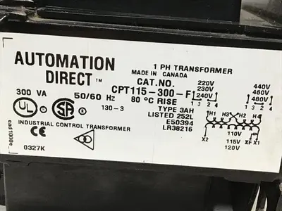 USED AUTOMATION DIRECT CPT115-300-F