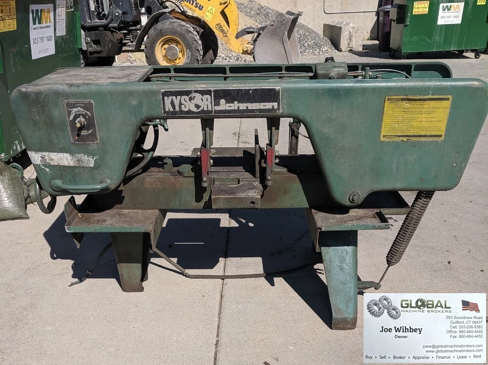 Kysor Johnson Model KJ10 1Hp 10"X 18" 200-230/460V 3Ph Horizontal Band Saw