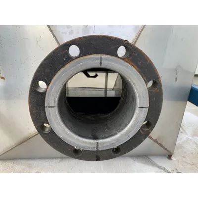 Used Stainless Steel Hydraulic Tilt Tote Bin Unloader Discharger w/ Hopper