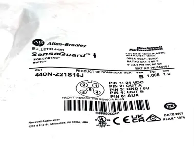 New | in-Stock Allen Bradley SensaGuard, Guardmaster Proximity Sensors Michigan US | Maverick Industrial Sales #1391235