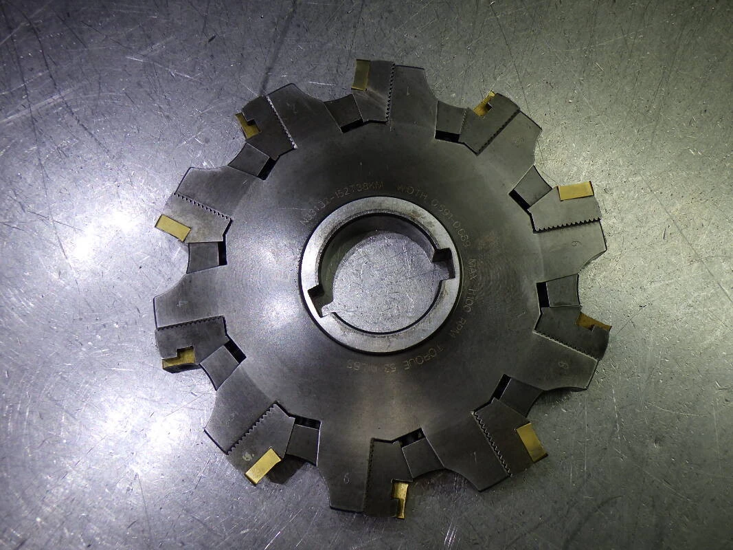 Sandvik 6" (.591-.689")  Slot Milling Cutter 1.5" Arbor N331.32-152T38KM (LOC3027A)