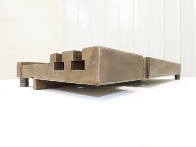 Press Brake Bed Offset Tang Base 9.5" Deep 18" Wide With T Slots 1/2" Tang