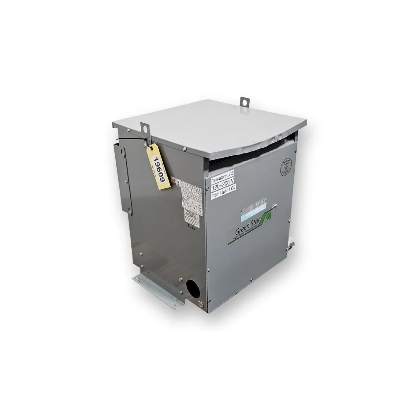 Used Rex 45 KVA Dry Type 3-Phase Isolation Power Transformer