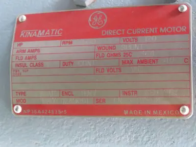 Used GE 132T4549G0001 D.C. Motors Texas US | Aucto #1307304