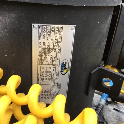Vestil 99-135-036 Premium Truck Scissor Dock Lift 1440/1740RPM 50/60Hz 3PH 6.5HP