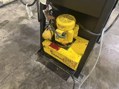 CAT CRIMPUTER HOSE CRIMPING & COUPLING PRESS , WITH TOOLING DIES & ENERPAC HYDRUALIC UNIT: YOBRO #24865