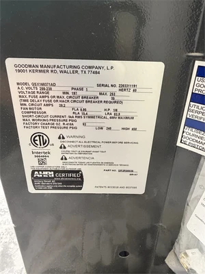 Used 2022 GOODMAN GSX160371AD Condensers Oregon US | MachineryMax #1342592