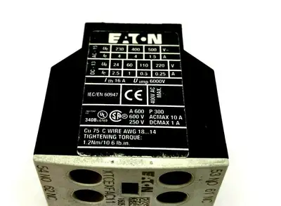 Used Eaton Auxiliary Contact Contact Blocks Michigan US | Maverick Industrial Sales #1495554