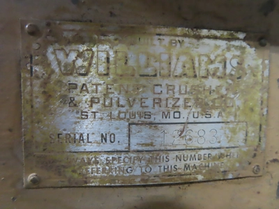 60 HP Williams Hammer Mill with Air Classifier, variable speed