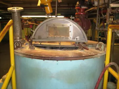 Sharples SP-6500 solid bowl basket centrifuge, 316SS.