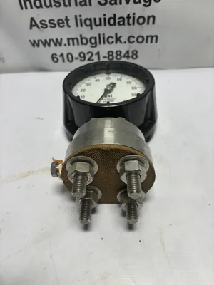 Ametek Pressure Gauge Tantalum Diaphragm flourolube 100 psi