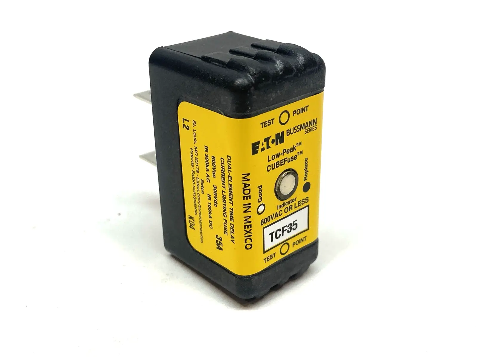New | in-Stock Eaton Bussmann Time Delay Fuse 35A 600VAC 300VDC Fuses Michigan US | Maverick Industrial Sales #1402974