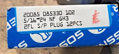 Lot of 2 Sossner 5/16-24 NF HSS GH3 Tap Plug 2 Flutes Brand New