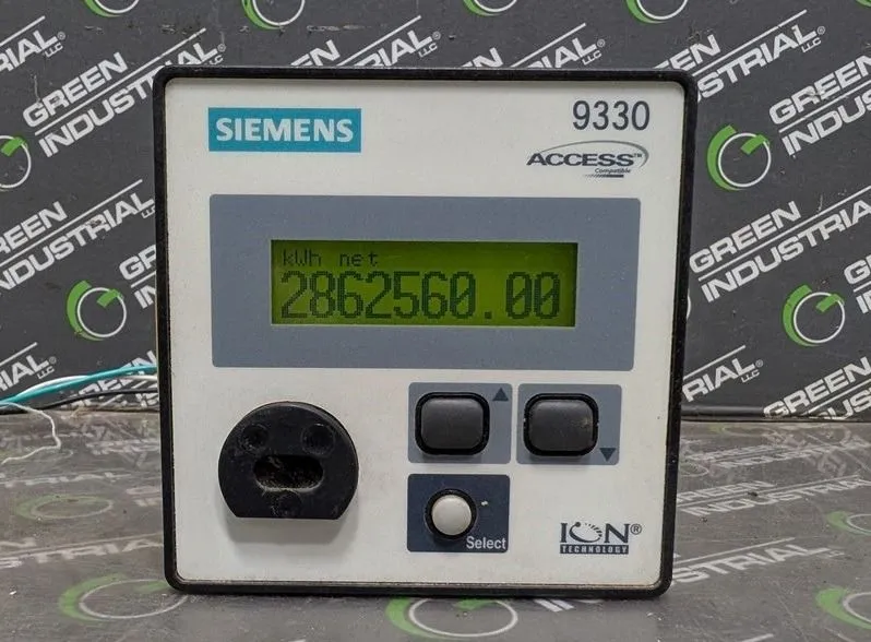 Siemens 9330DC-100-0ZZZZA Ion Access Power Meter Used