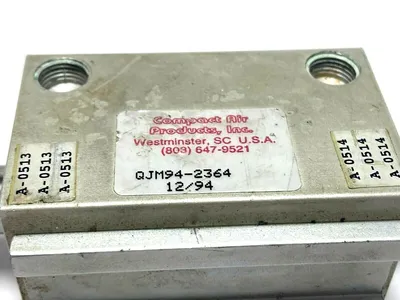 USED COMPACT PNEUMATIC CYLINDER 3/4" STROKE
