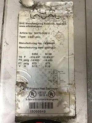USED ALFA LAVAL CB27-24H