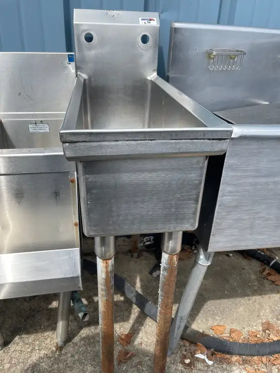 Used Falcon Restaurant Supply Used 12" Stainless Steel Sink - SS101 Sinks Illinois US | Falcon Restaurant Supply #1376035