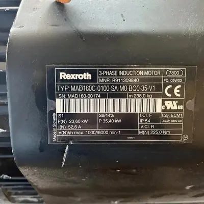 Rexroth R911309840 Servo 3ph Induction Motor MAD160C-0100-SA-M0-BQ0-35-V1 #HP110