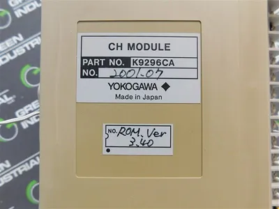 Yokogawa K9296CA 20 Channel Module ROM Ver.3.40 No Cover Used