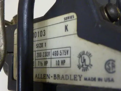 USED ALLEN BRADLEY 709-BOD103 SER K