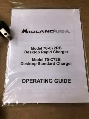 Midland 70-C72RB Industrial Two-Way Radio Charger & Power Supply 15VDC -NIB