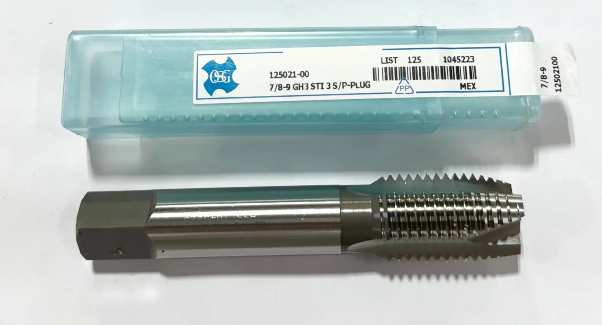 OSG 7/8"-9 HSS STI Spiral Point Plug Tap 3 Flute GH3