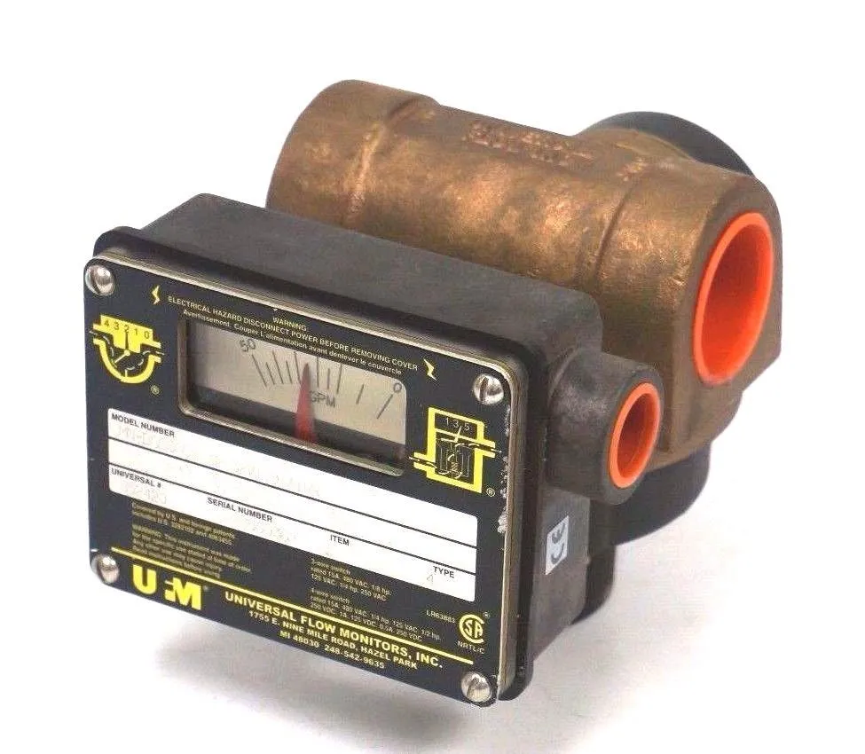 NEW UNIVERSAL FLOW MONITORS MN-BSB500GM-12-32V1.0-A1WR FLOW MONITOR B52420